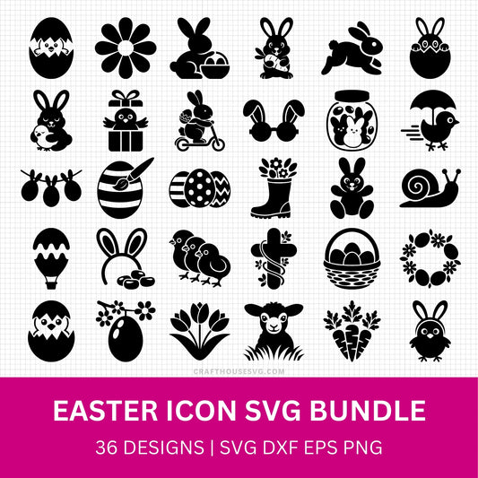 Easter Icon SVG Bundle