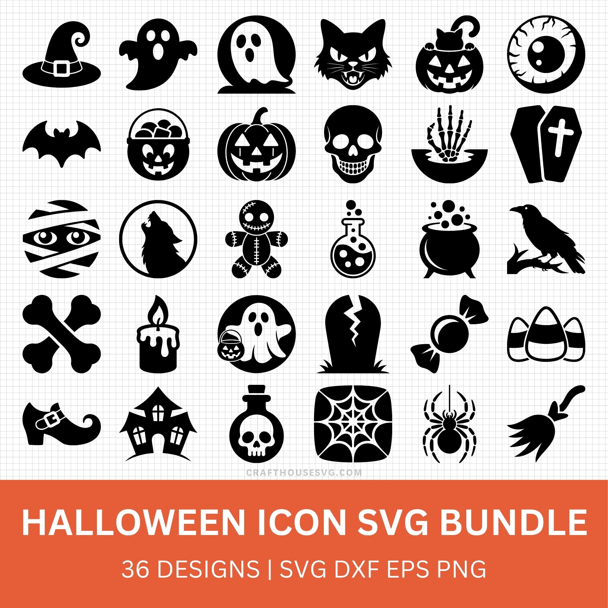 Halloween Icon SVG Bundle