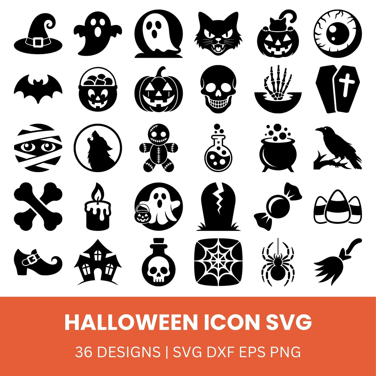Halloween Icon SVG Bundle