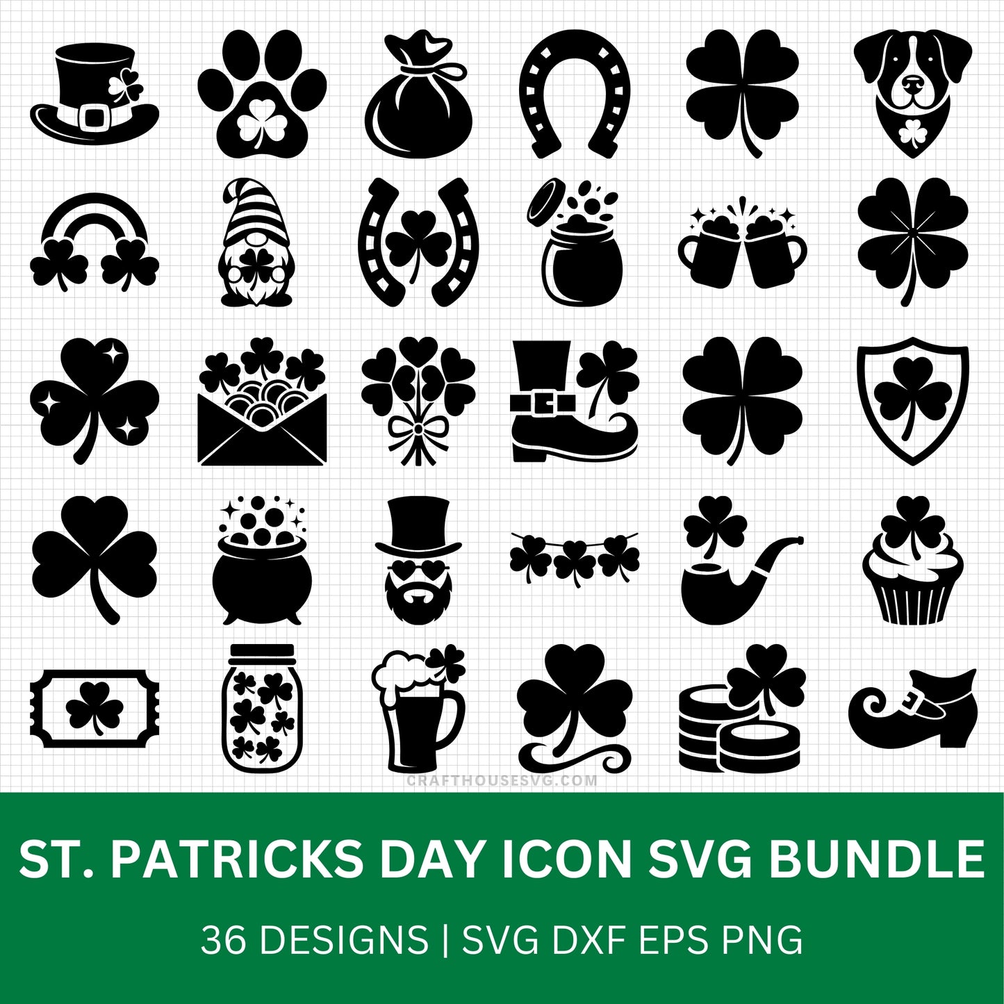 St Patrick's Day Icon SVG Bundle