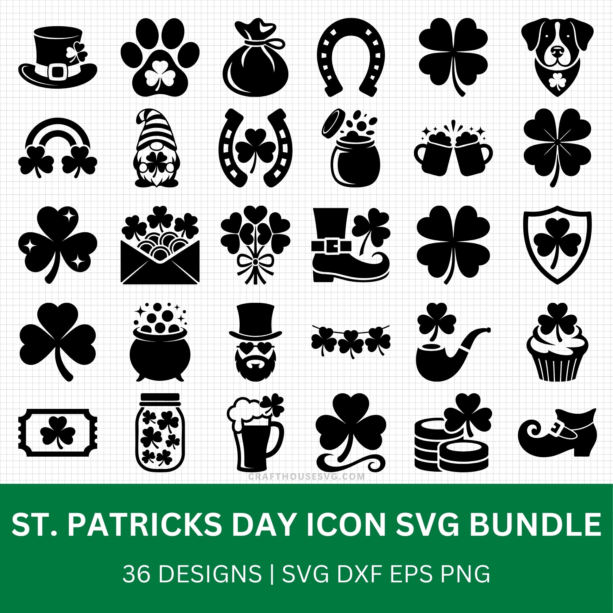 St Patrick's Day Icon SVG Bundle