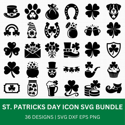 St Patrick's Day Icon SVG Bundle