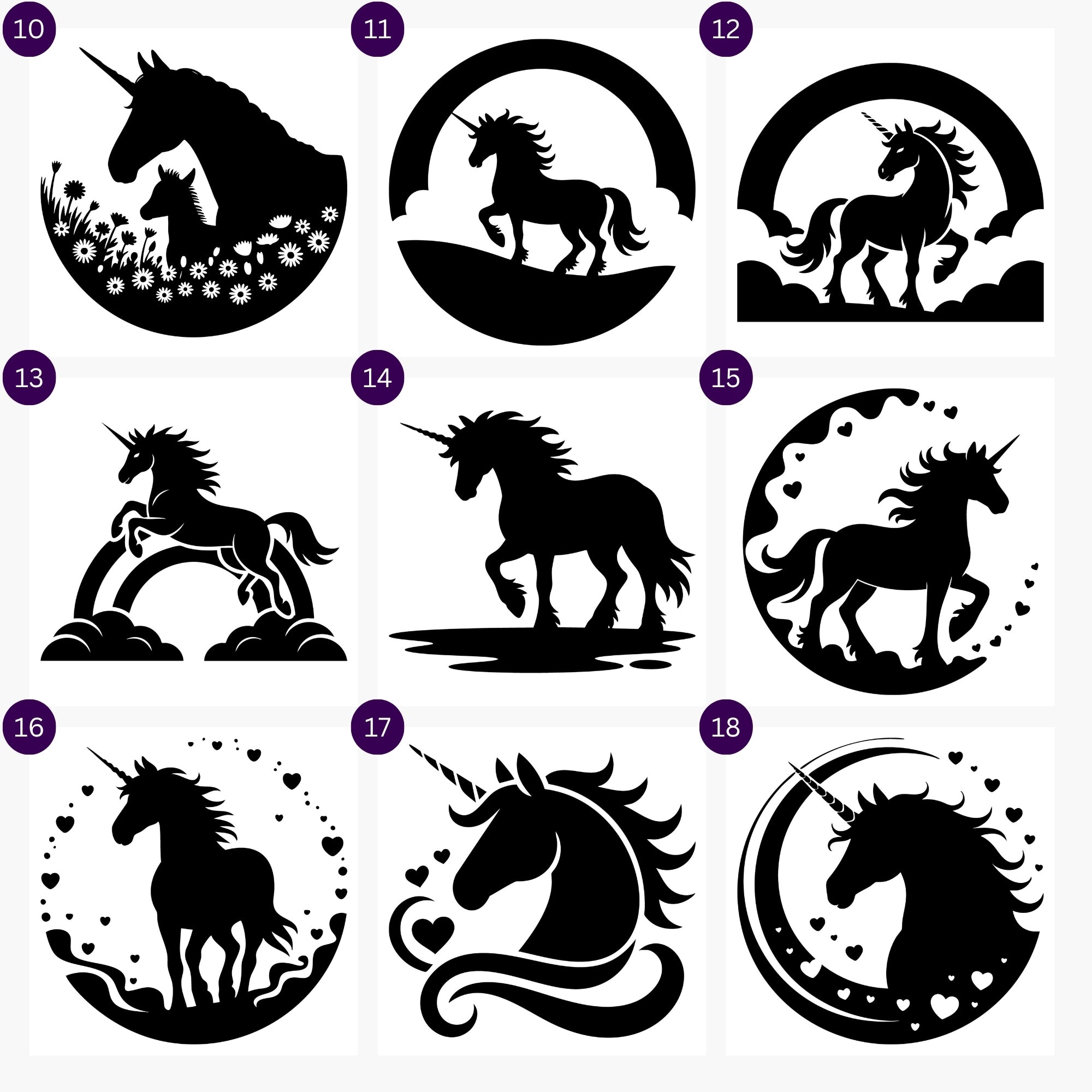 Unicorn SVG Bundle