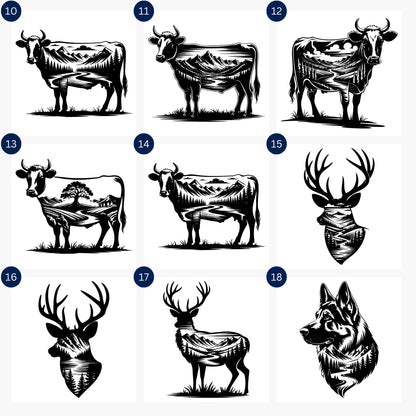 Animal Silhouette SVG Bundle