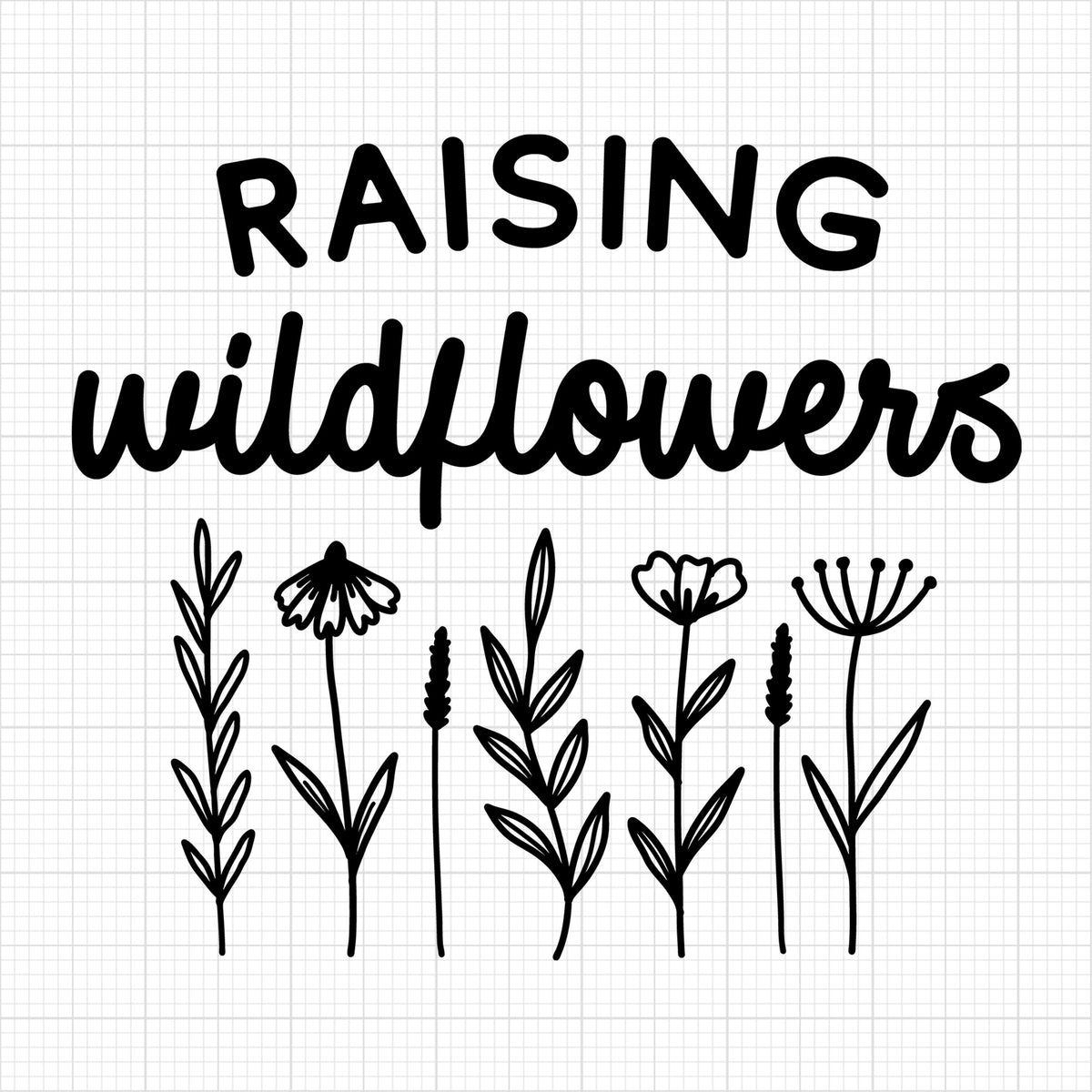 Raising wildflowers | Mom and baby design