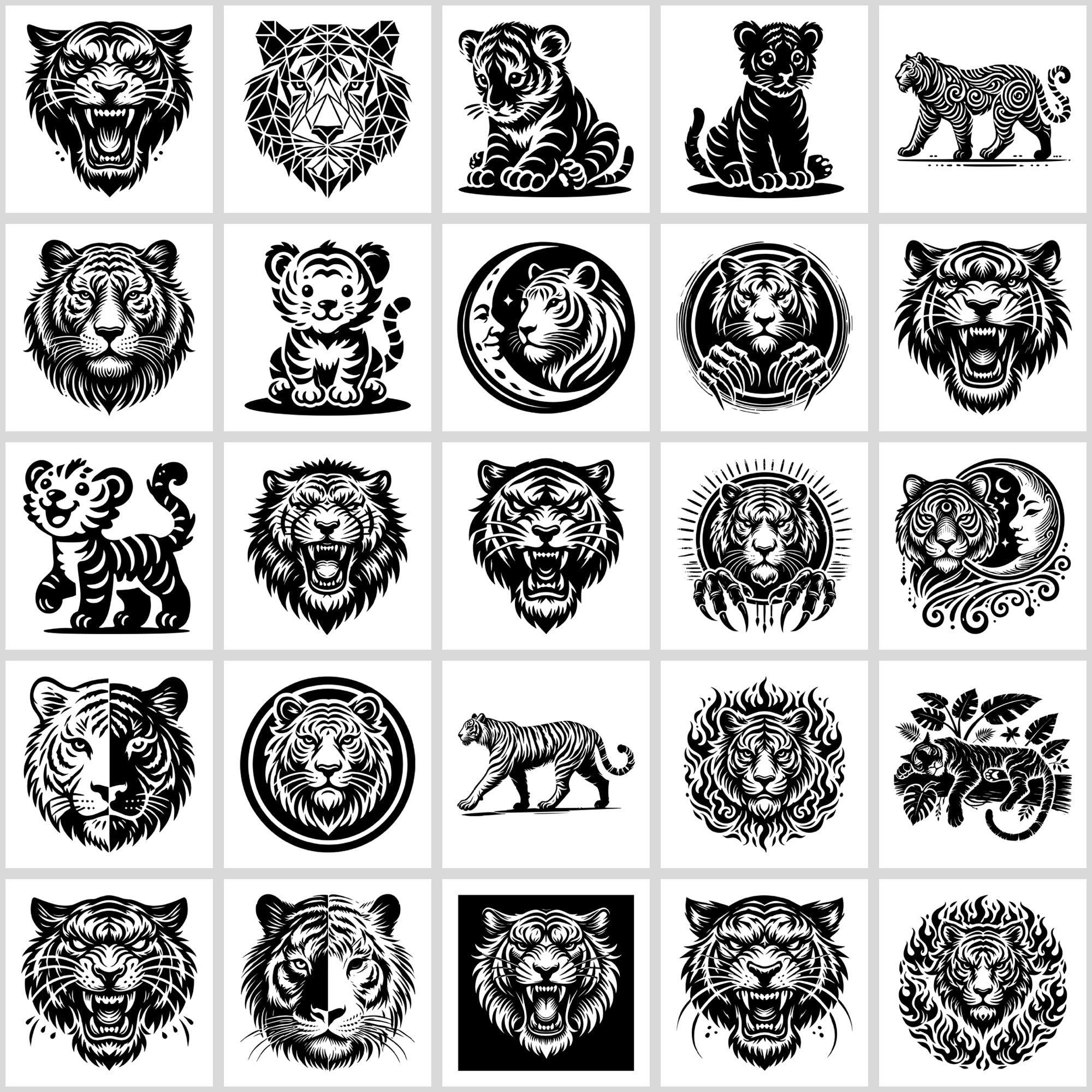 Tiger SVG Bundle