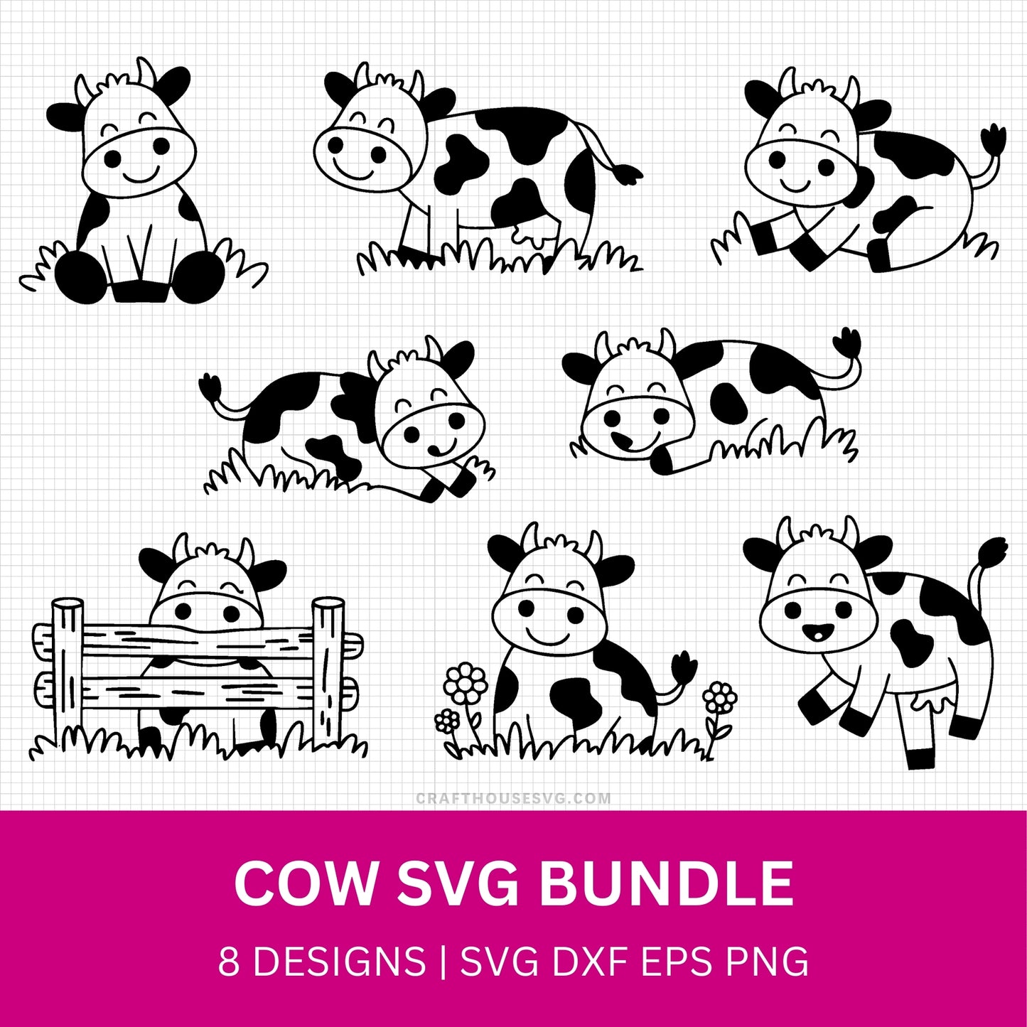 Cow SVG Bundle