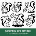 Squirrel SVG Bundle