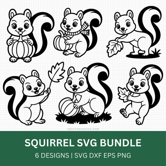Squirrel SVG Bundle