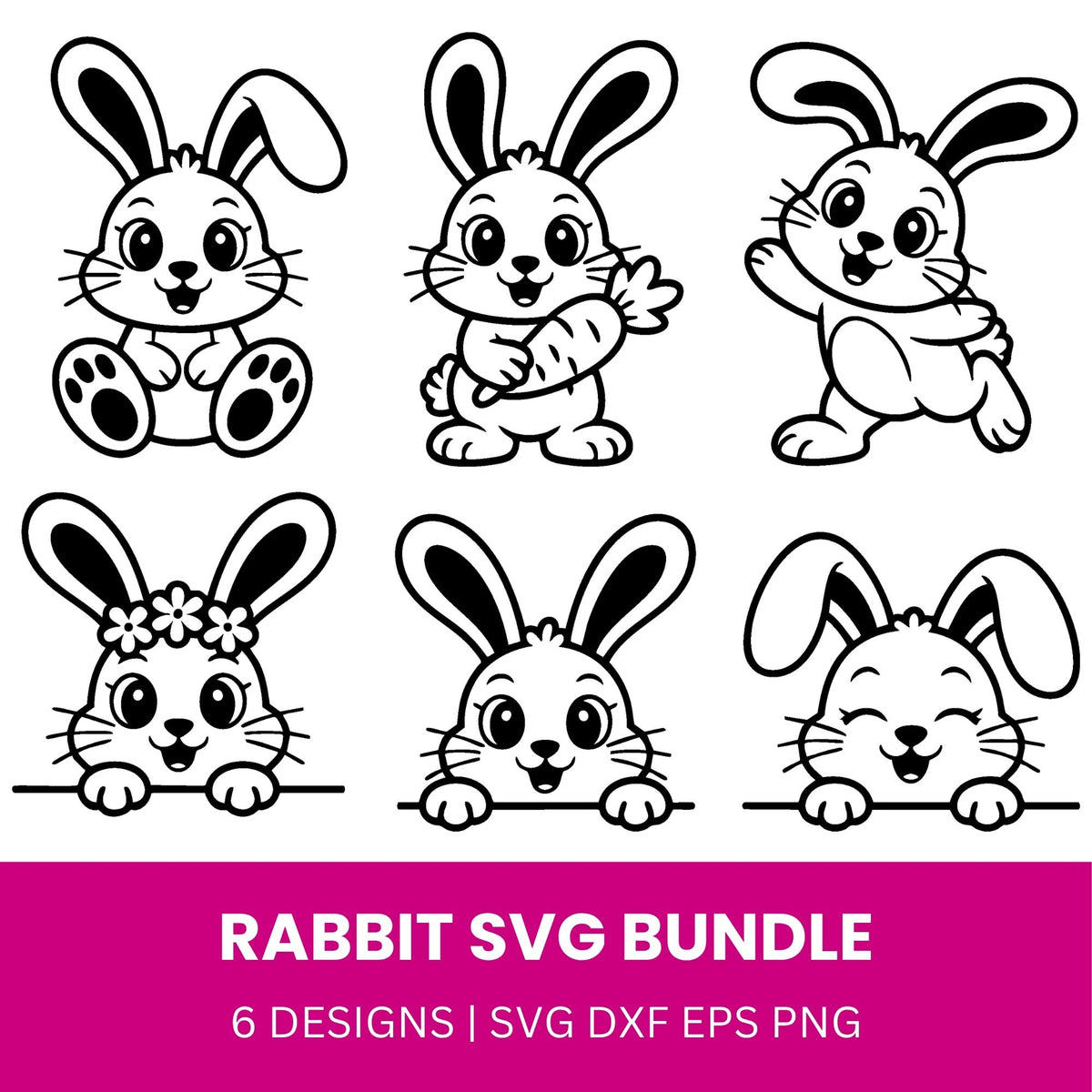 Rabbit SVG Bundle