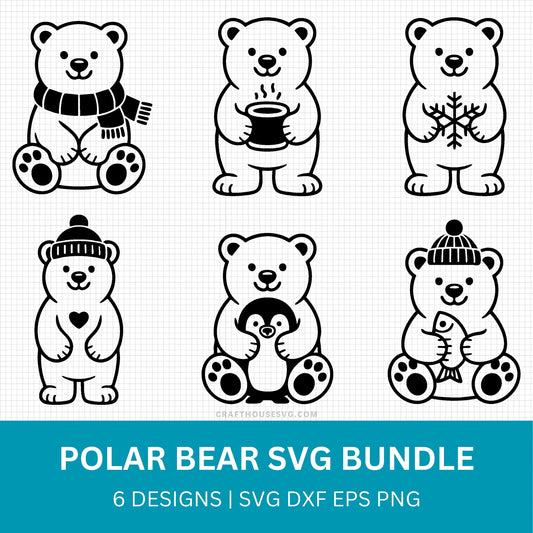 Polar Bear SVG Bundle