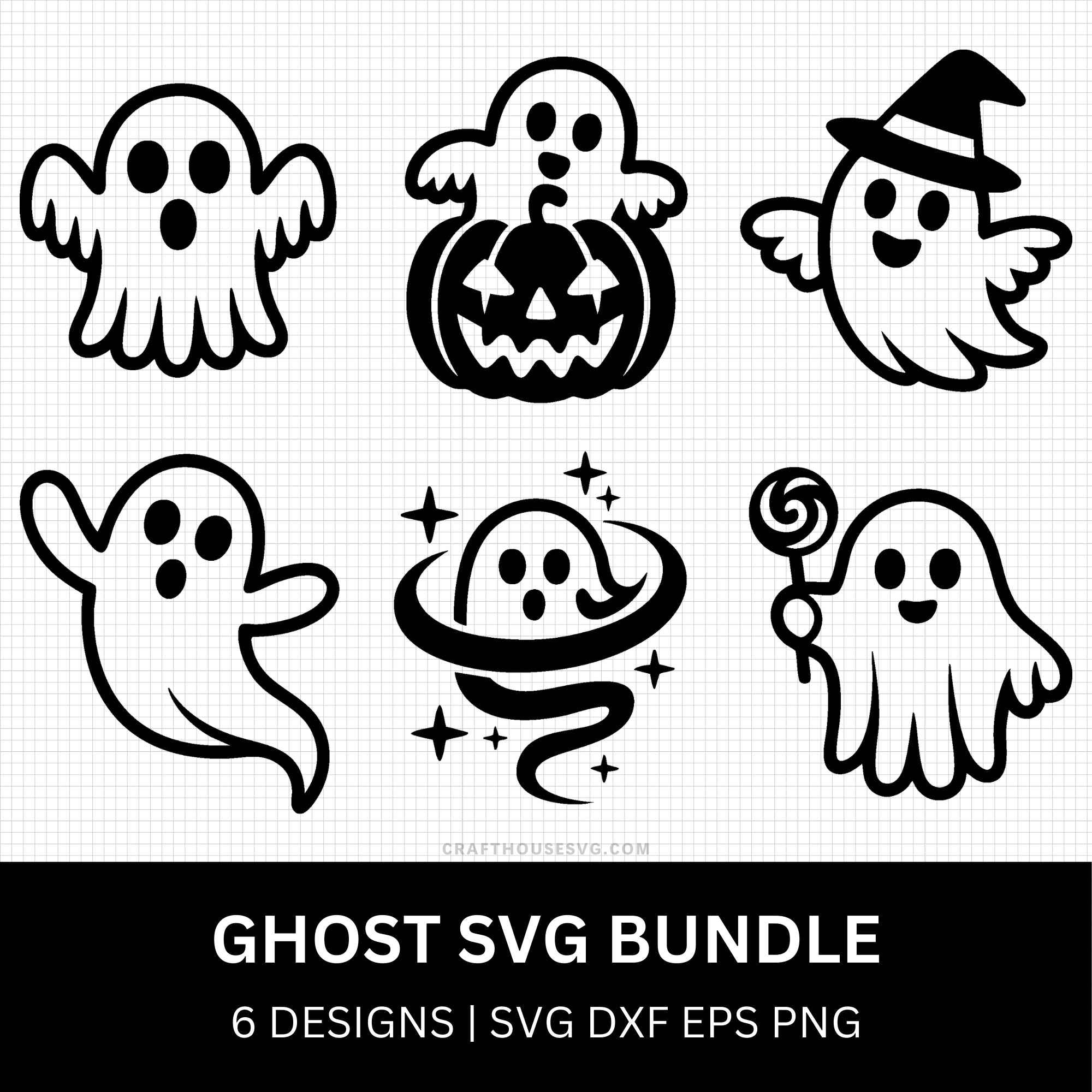 Ghost SVG Bundle | Craft House SVG