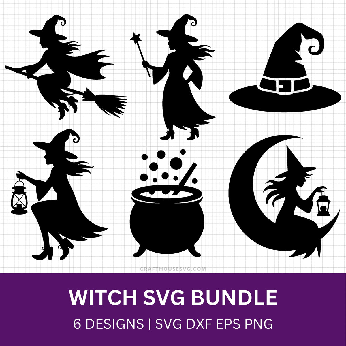Witch SVG Bundle - Free and Premium Files – Craft House SVG