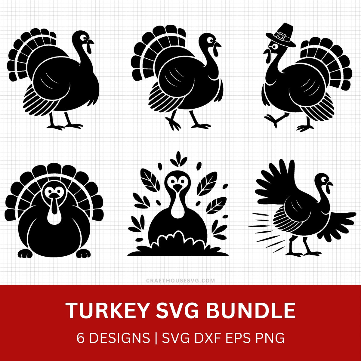 Turkey SVG Bundle - Free and Premium Files – Craft House SVG