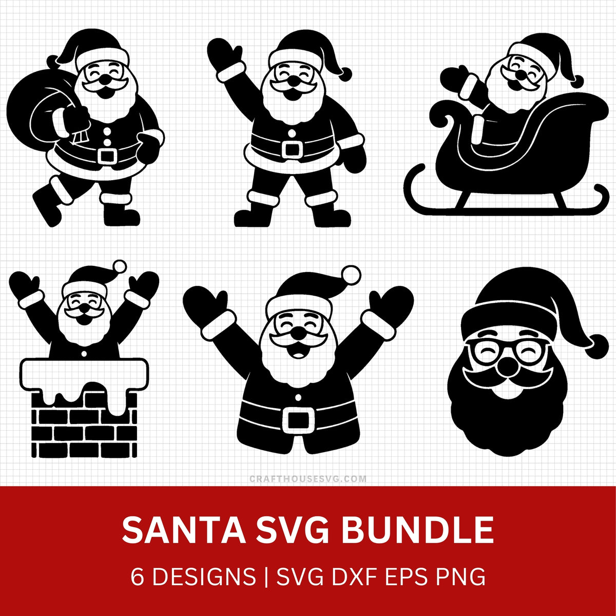 Santa SVG Bundle - Free and Premium Files – Craft House SVG