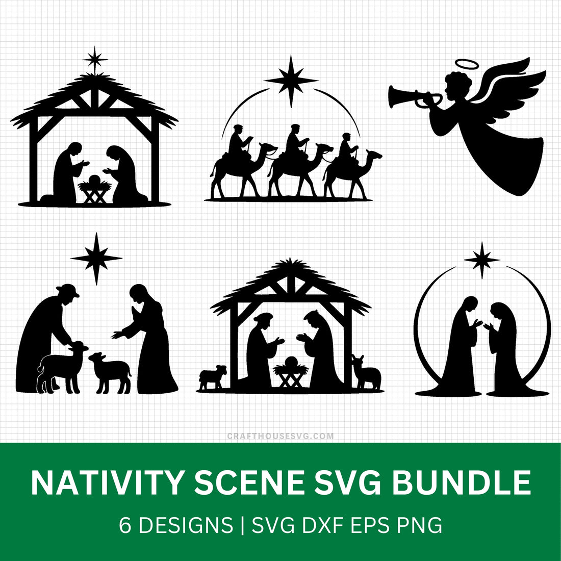 Nativity SVG Bundle - Free and Premium Files – Craft House SVG