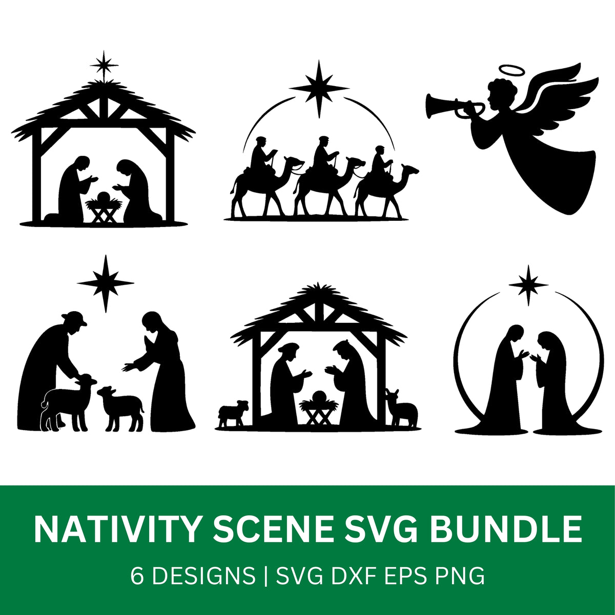 Nativity Scene SVG Bundle