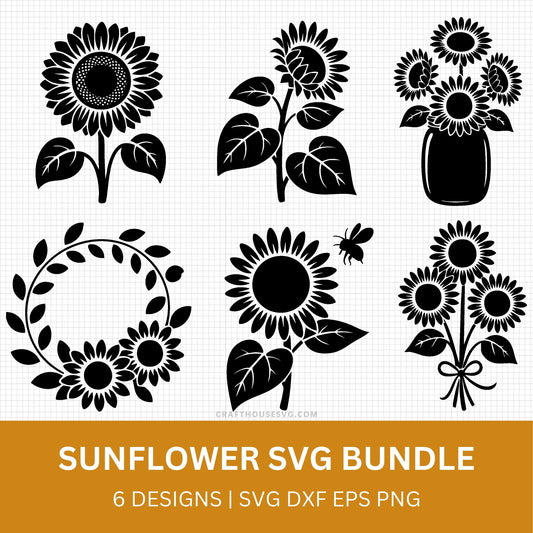 Sunflower SVG Bundle - Craft House SVG