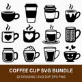 Coffee Cup SVG Bundle