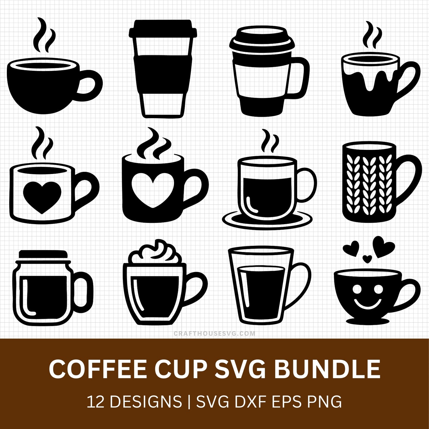 Coffee Cup SVG Bundle