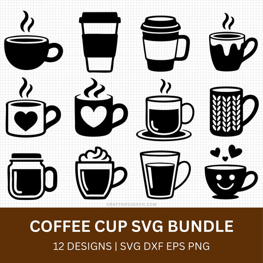 Coffee Cup SVG Bundle
