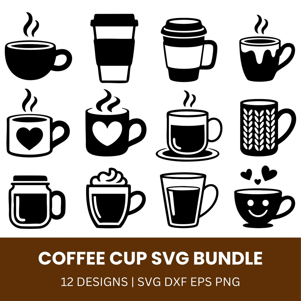 Coffee Cup SVG Bundle