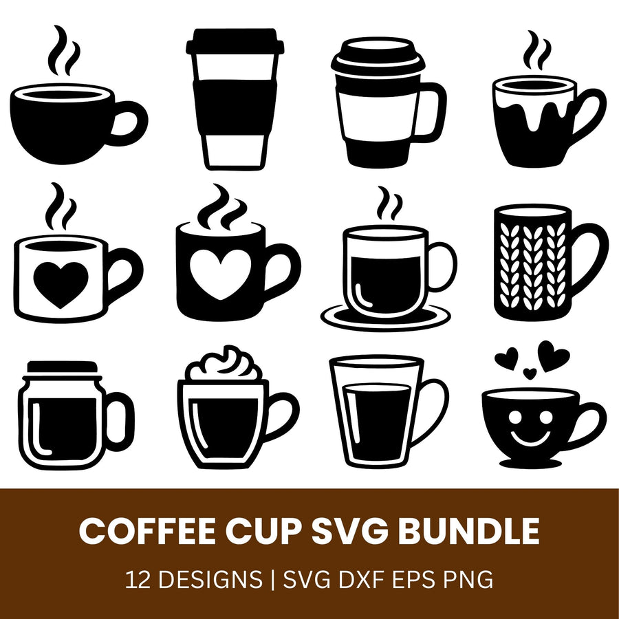 Coffee Cup SVG Bundle