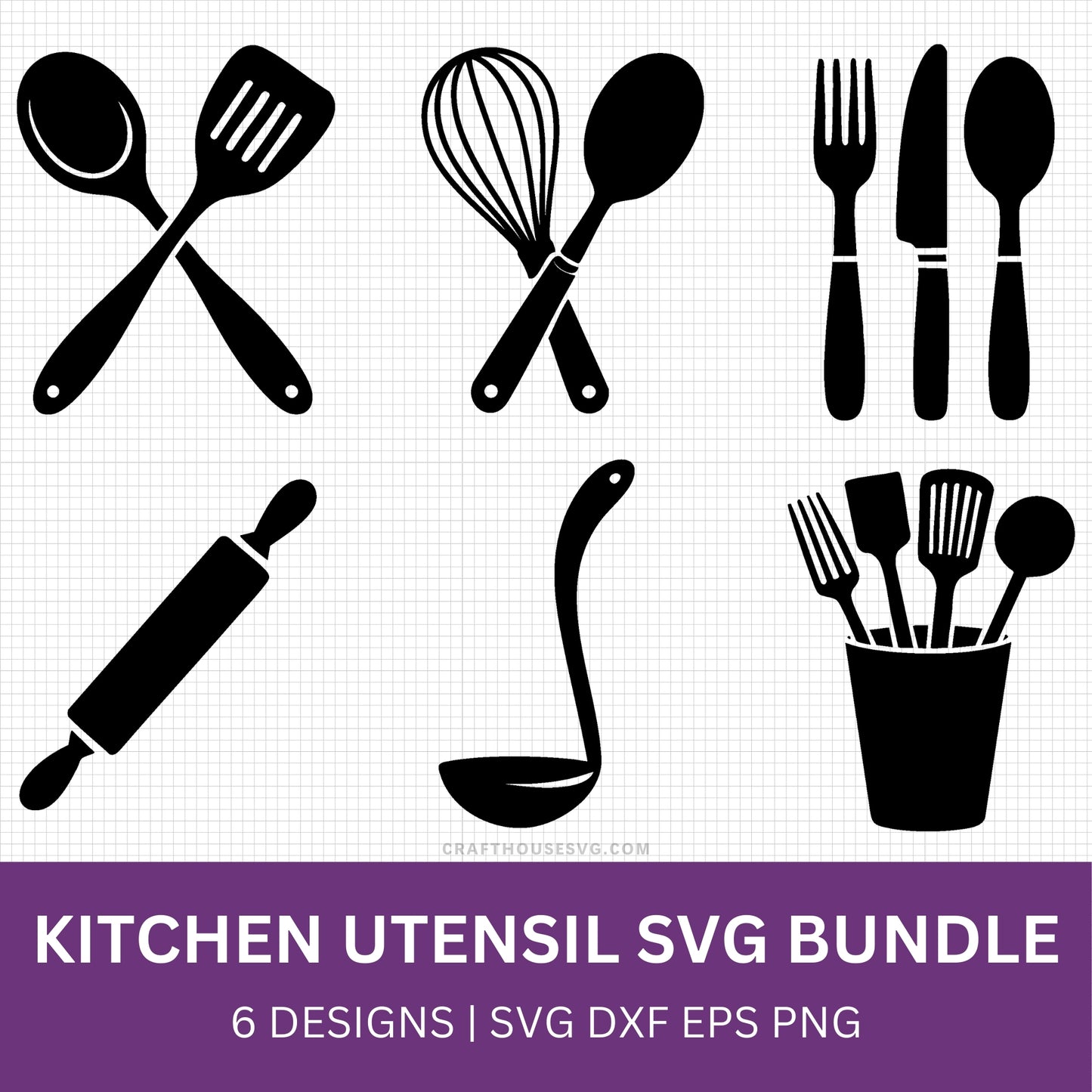 Kitchen Utensil SVG Bundle