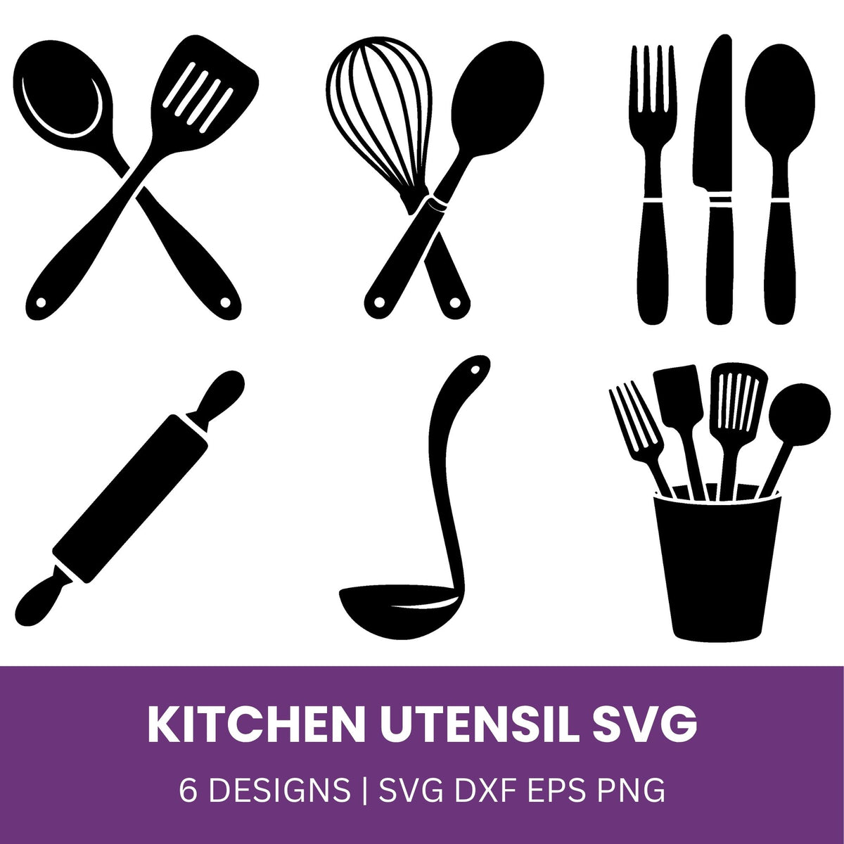 Kitchen Utensil SVG Bundle