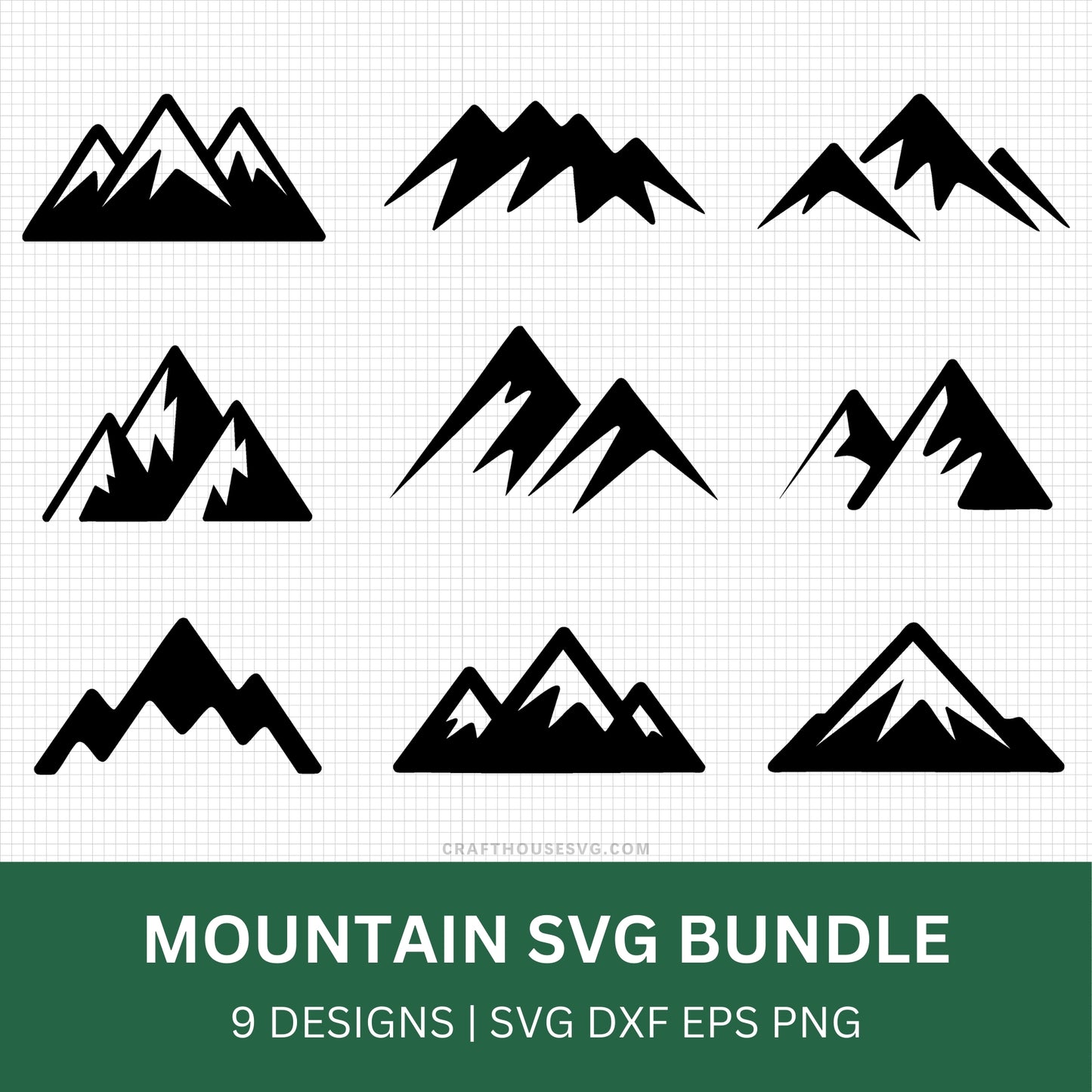 Mountain SVG Bundle - Craft House SVG