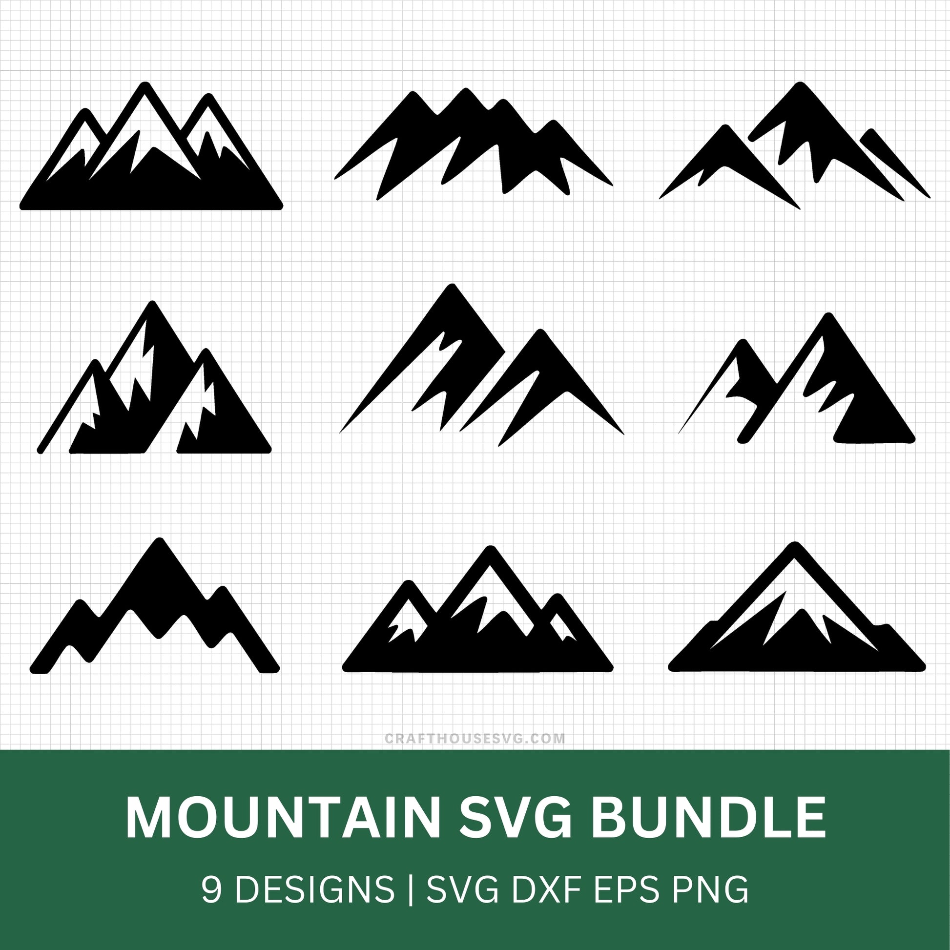 Mountain SVG Bundle - Craft House SVG