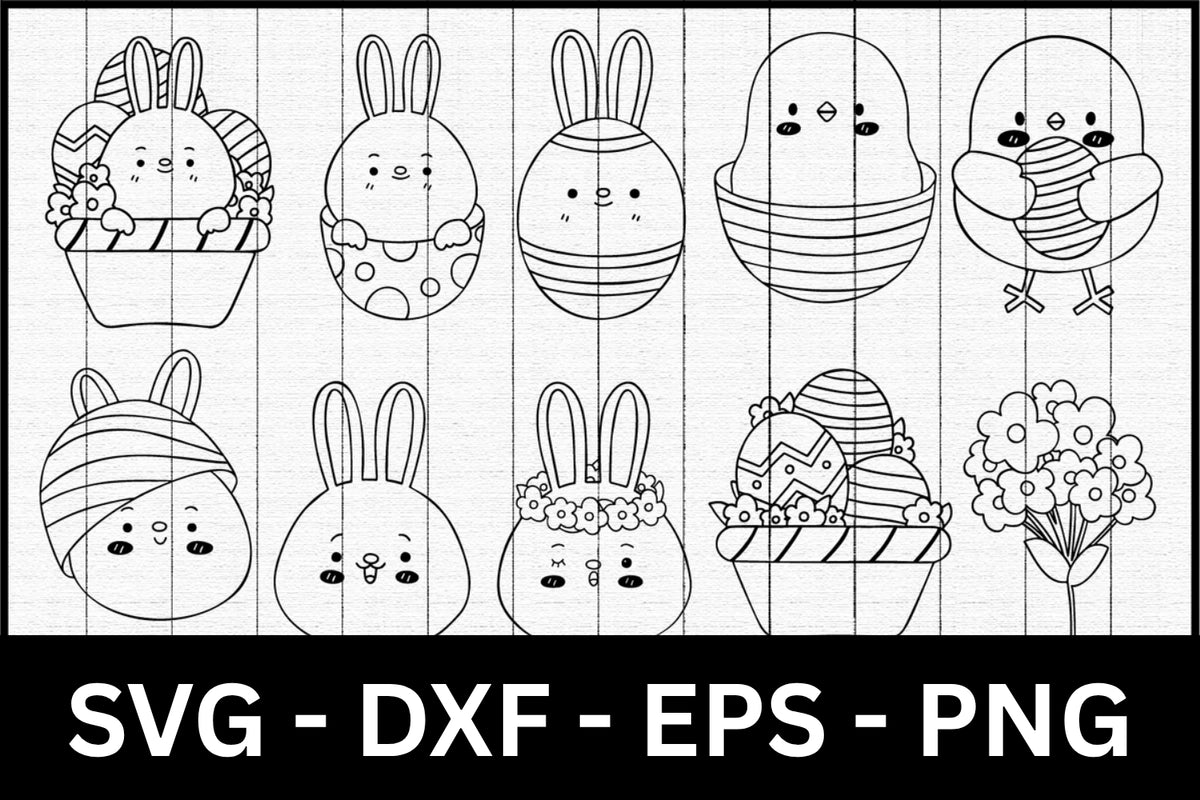 Easter Graphics Outline