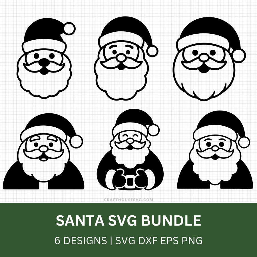 Santa SVG Bundle - Craft House SVG