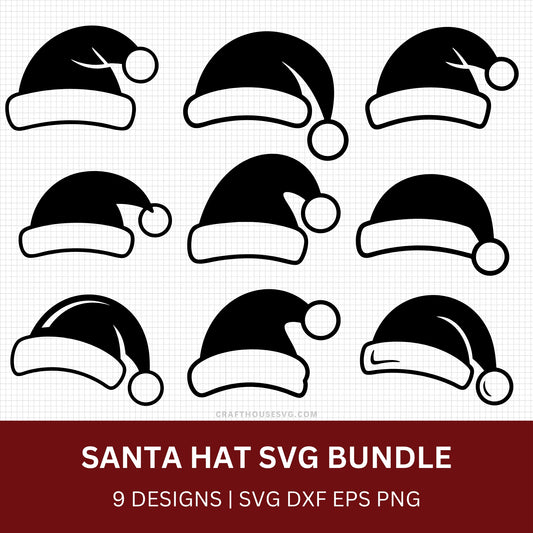 Santa Hat SVG Bundle
