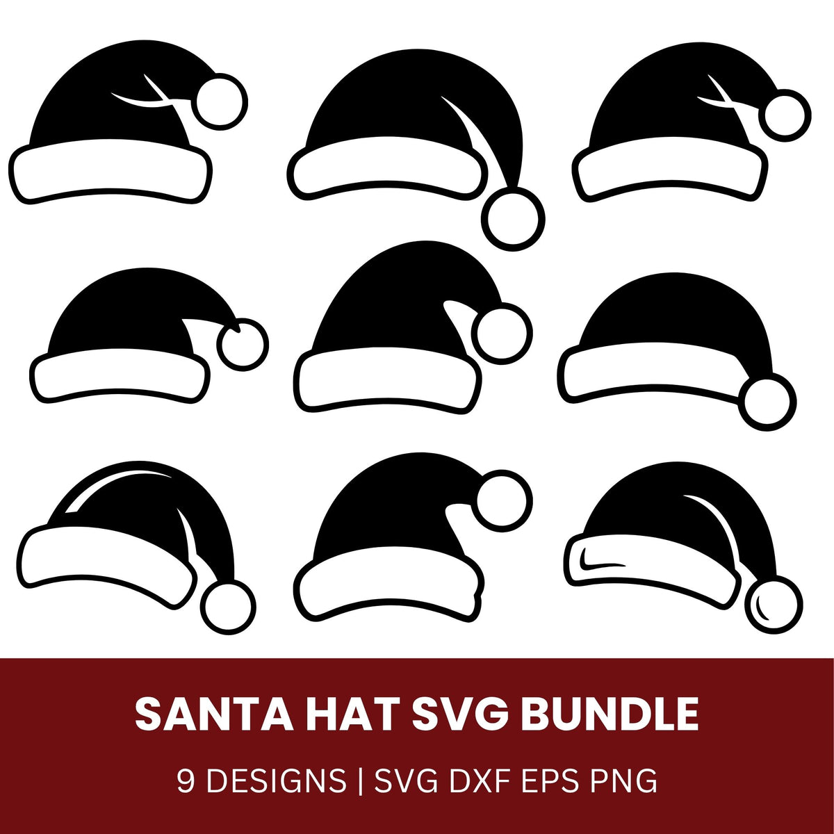 Santa Hat SVG Bundle