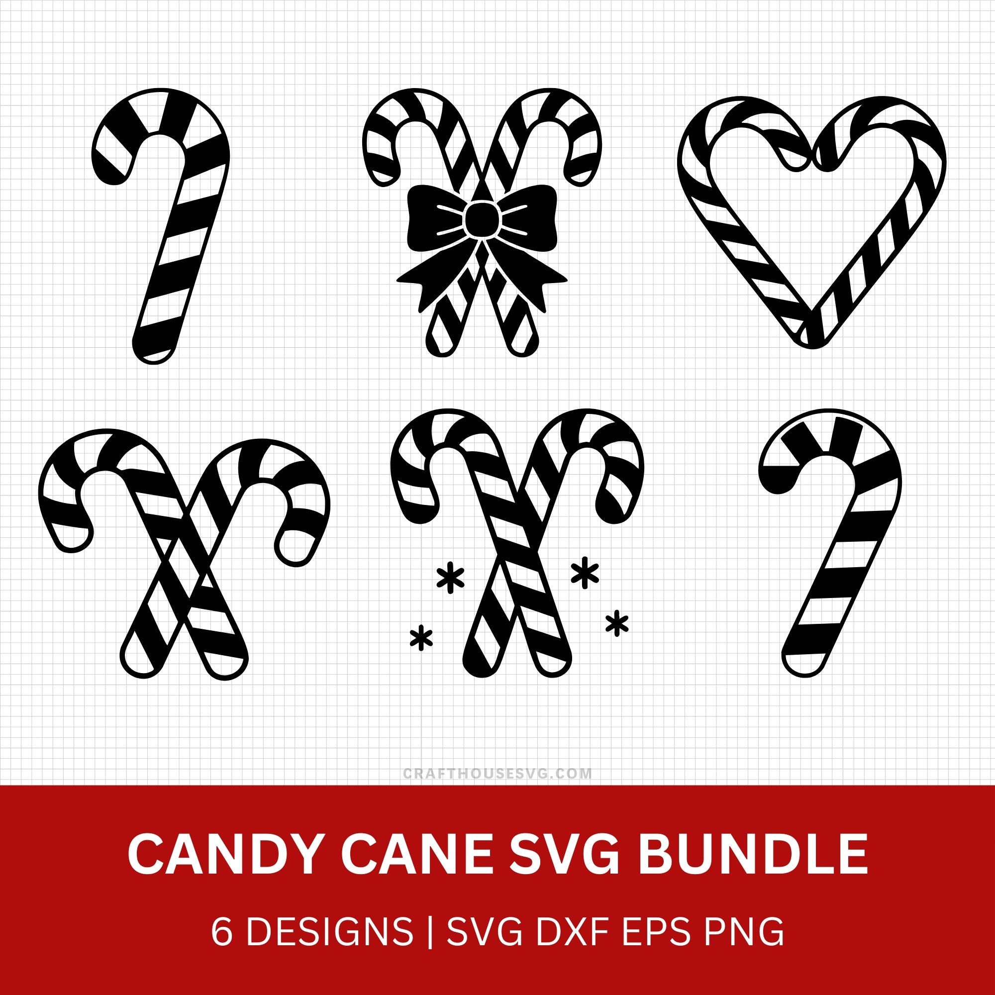 Candy Cane SVG Bundle - Craft House SVG