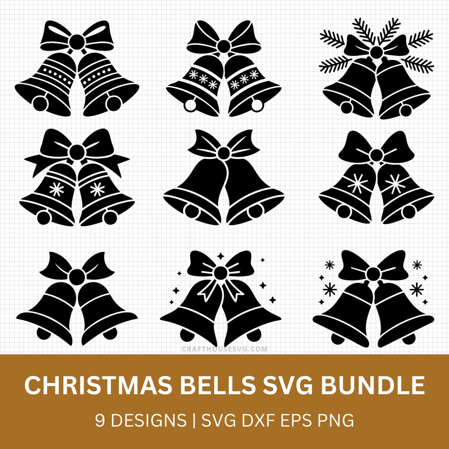 Christmas Bells SVG Bundle - Craft House SVG