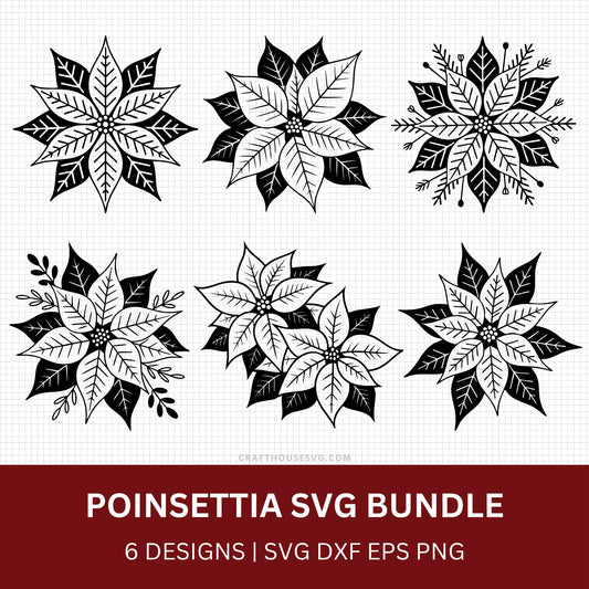 Poinsettia SVG Bundle