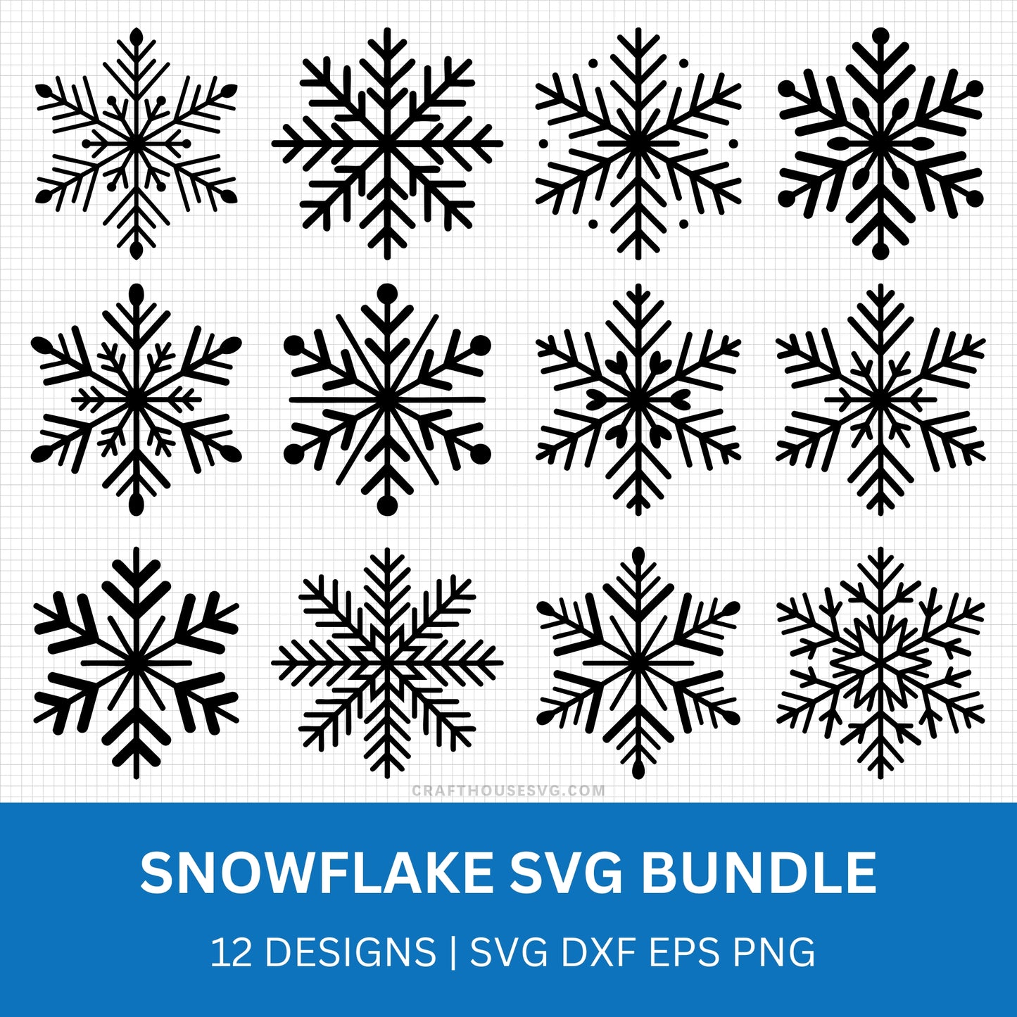 Snowflake SVG Bundle