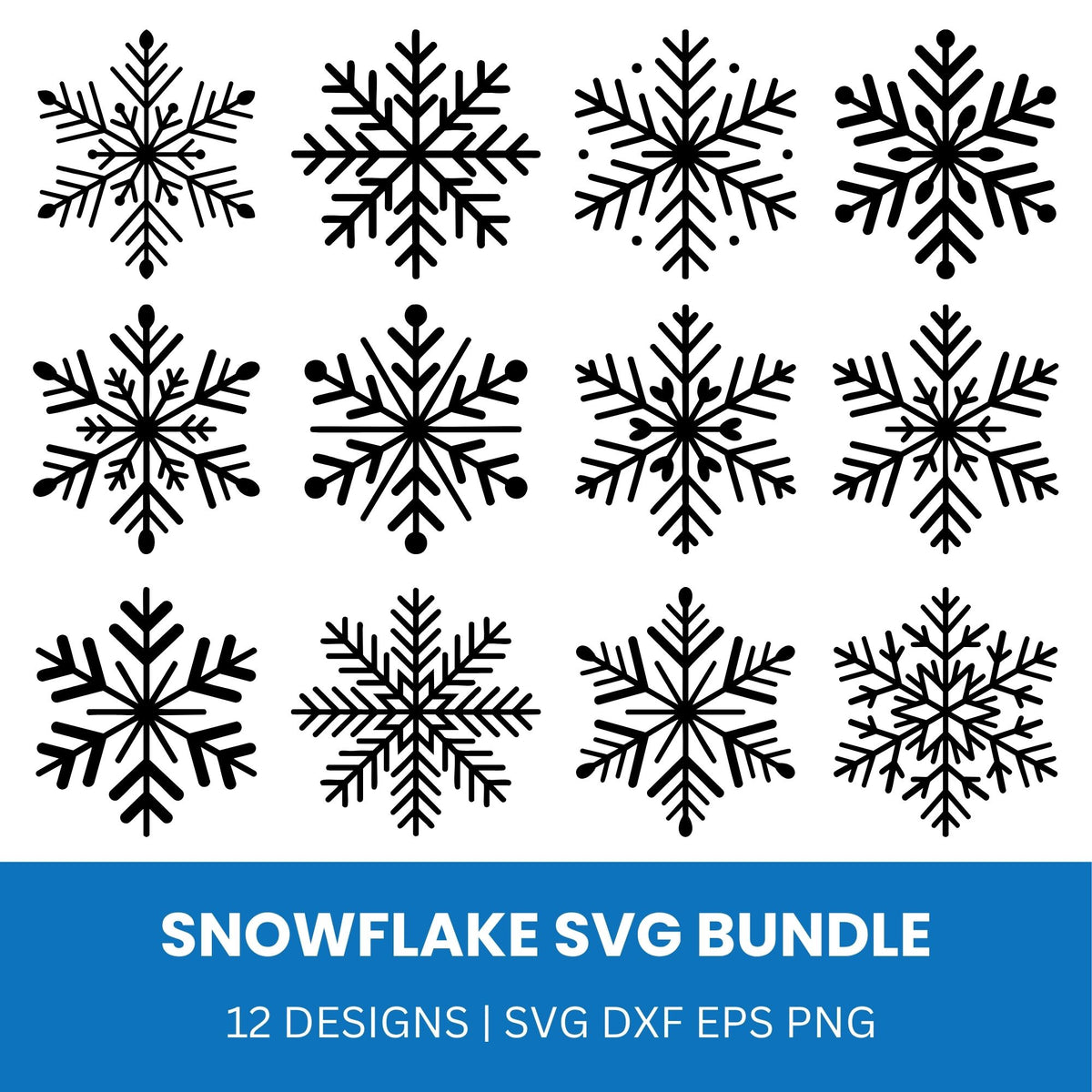 Snowflake SVG Bundle