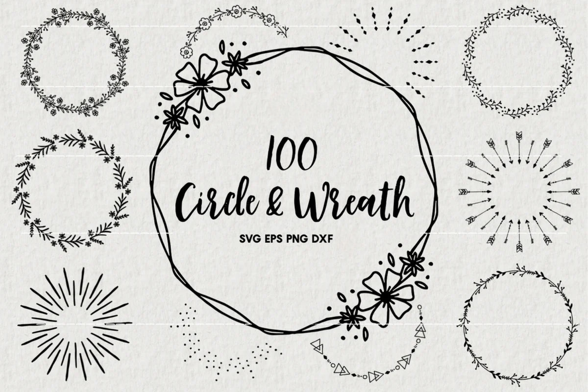 100 Circle Wreath Pack