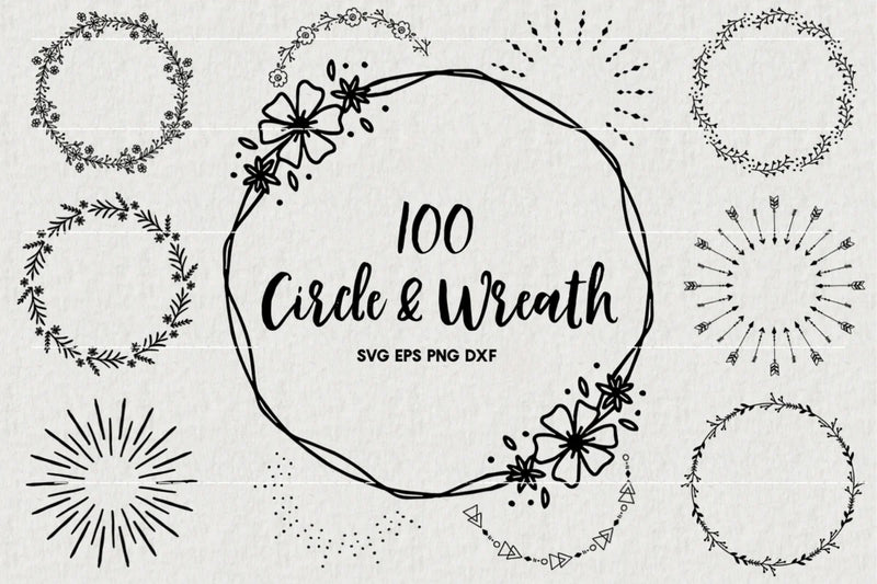 100 Circle Wreath Pack