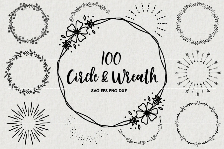 100 Circle Wreath Pack