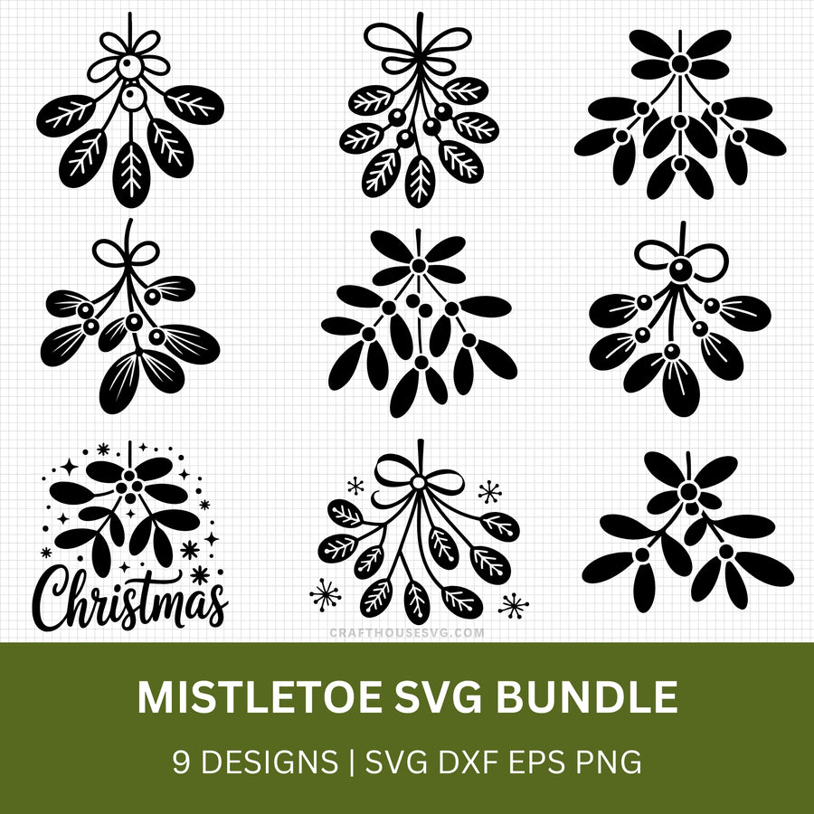 Mistletoe SVG Bundle - Craft House SVG