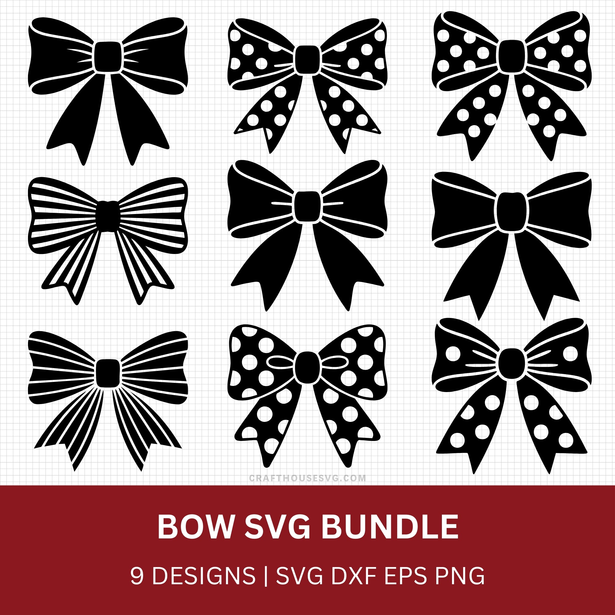 Bow SVG Bundle - Craft House SVG