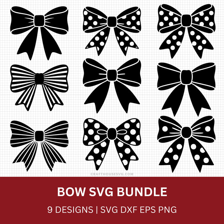 Bow SVG Bundle – Craft House SVG