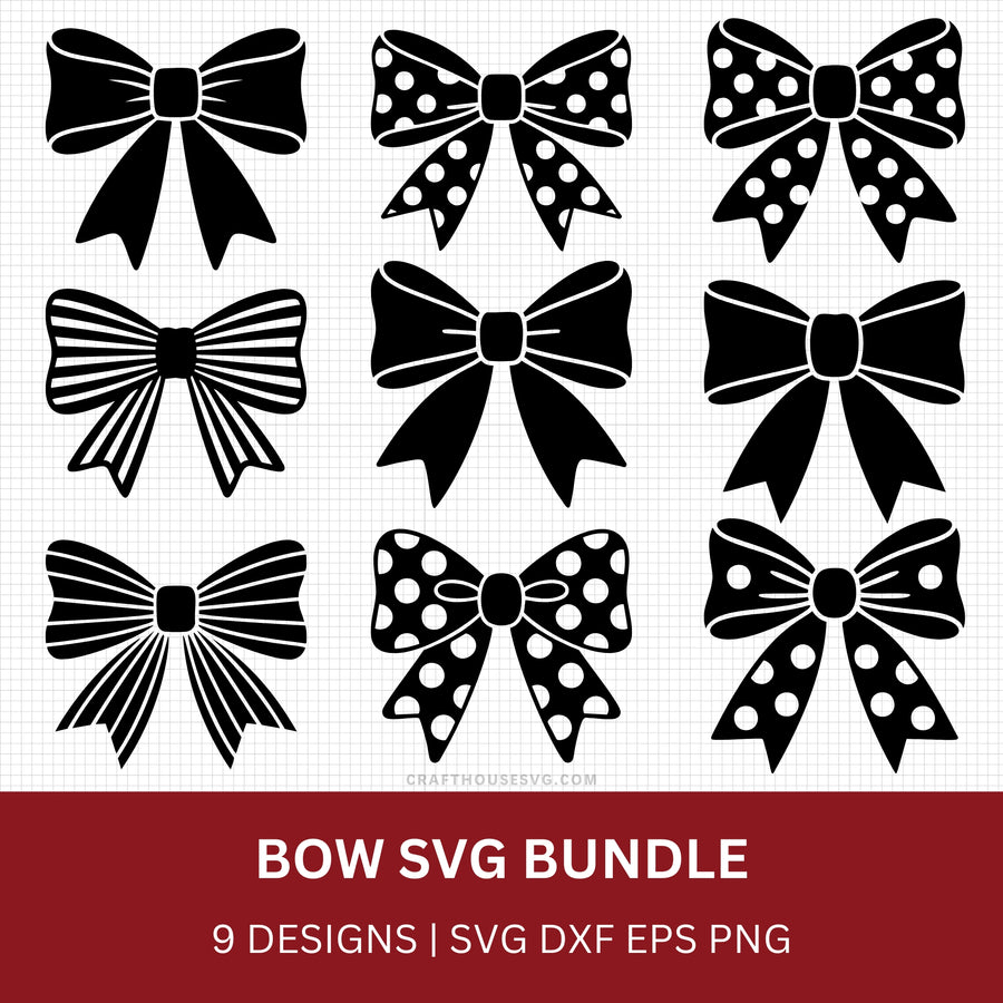 Bow SVG Bundle - Craft House SVG