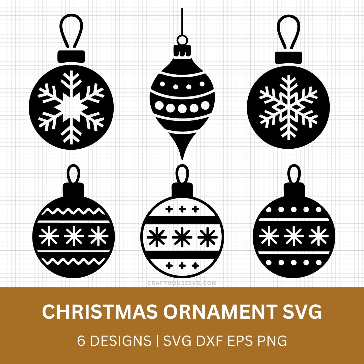 Christmas Ornament SVG Bundle