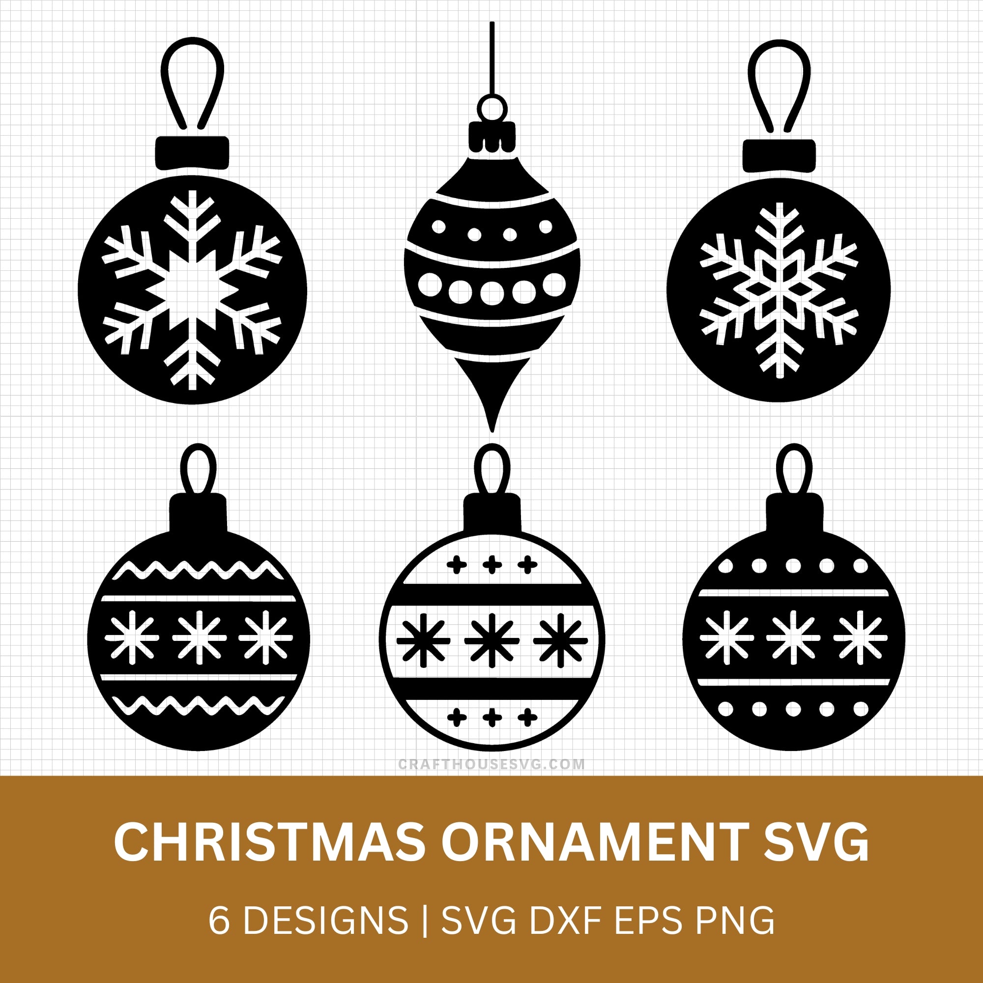 Christmas Ornament SVG Bundle - Craft House SVG