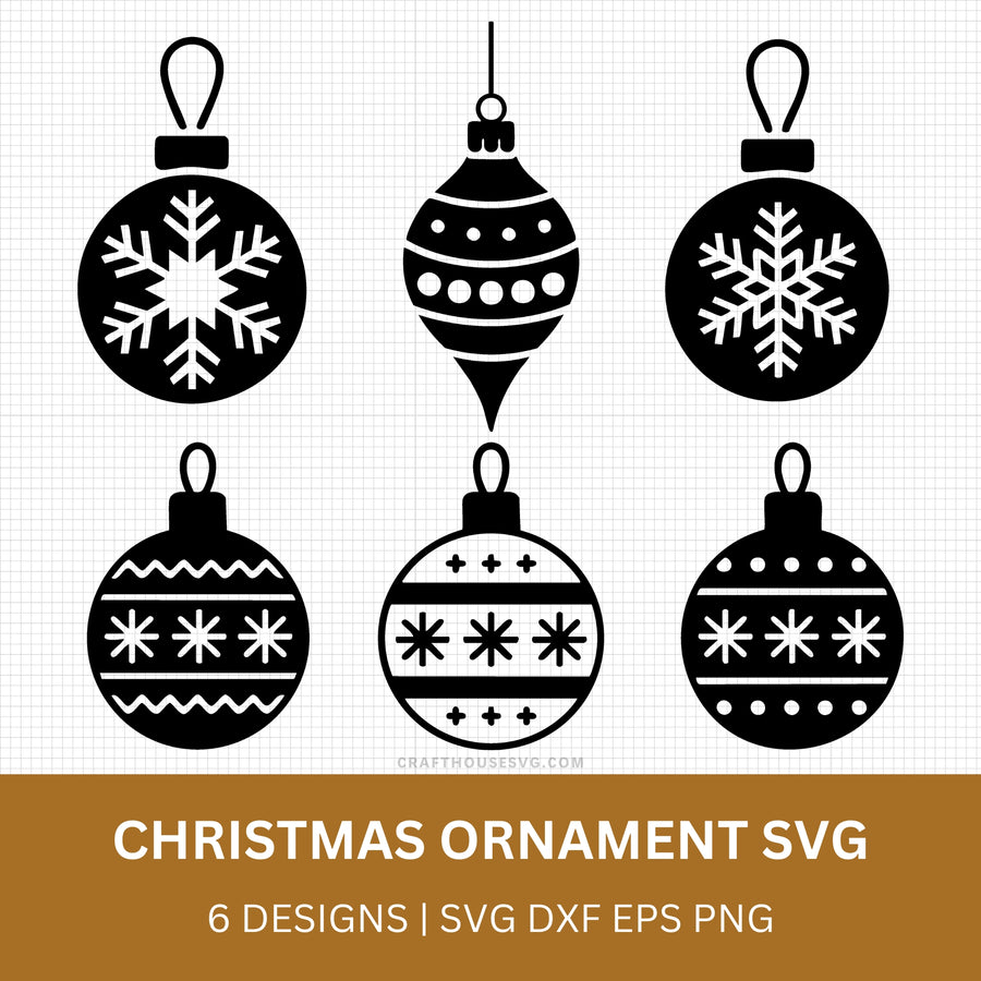 Christmas Ornament SVG Bundle - Craft House SVG